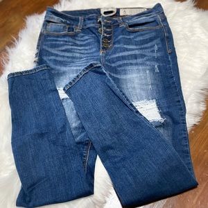 Indigo Rein Button Up Jeans